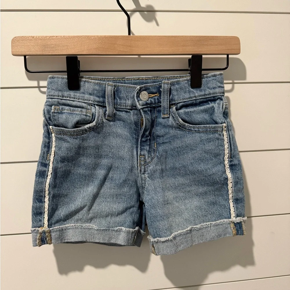 Old Navy Kids High‎ Waisted Denim Shorts Size 7